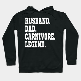 HUSBAND DAD CARNIVORE LEGEND FUNNY MEAT LOVING SPORTY FATHER Hoodie